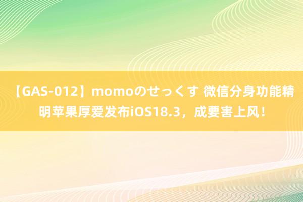 【GAS-012】momoのせっくす 微信分身功能精明苹果厚爱发布iOS18.3，成要害上风！