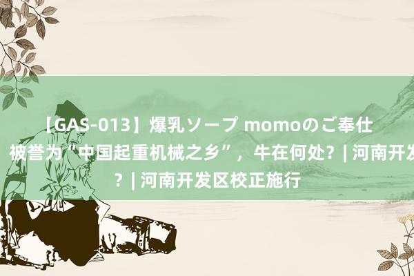 【GAS-013】爆乳ソープ momoのご奉仕 长垣经开区：被誉为“中国起重机械之乡”，牛在何处？| 河南开发区校正施行