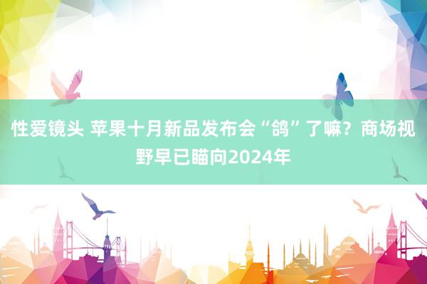 性爱镜头 苹果十月新品发布会“鸽”了嘛？商场视野早已瞄向2024年