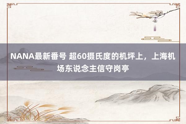 NANA最新番号 超60摄氏度的机坪上，上海机场东说念主信守岗亭