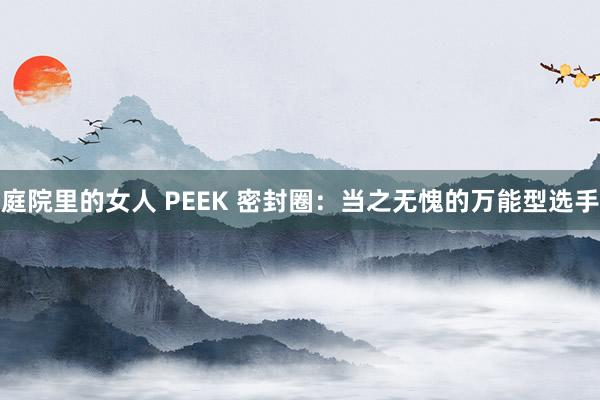 庭院里的女人 PEEK 密封圈：当之无愧的万能型选手