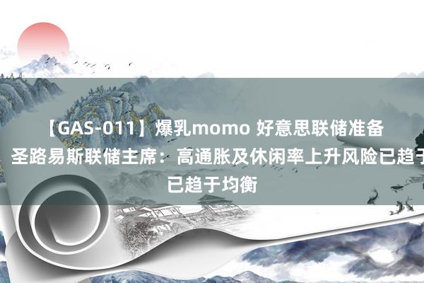 【GAS-011】爆乳momo 好意思联储准备降息！圣路易斯联储主席：高通胀及休闲率上升风险已趋于均衡