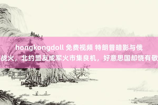 hongkongdoll 免费视频 特朗普暗影与俄乌战火，北约盟友成军火市集良机，好意思国却饶有敬爱