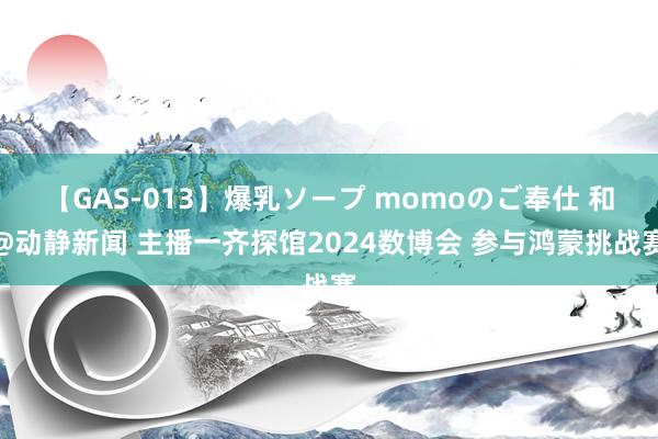 【GAS-013】爆乳ソープ momoのご奉仕 和@动静新闻 主播一齐探馆2024数博会 参与鸿蒙挑战赛