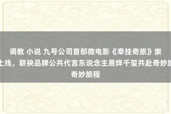 调教 小说 九号公司首部微电影《牵挂奇旅》崇拜上线，联袂品牌公共代言东说念主易烊千玺共赴奇妙旅程